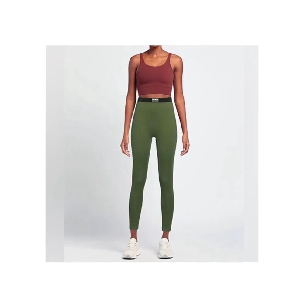 ADAM SELMAN SPORT Moss Green Workout Leggings-XS